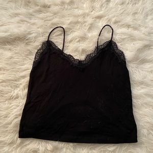 Black lace tank top